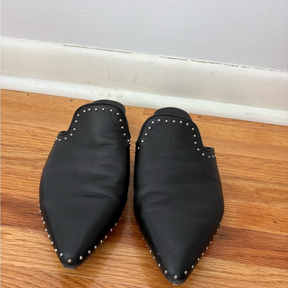 Rebecca Minkoff Black Studded Mules